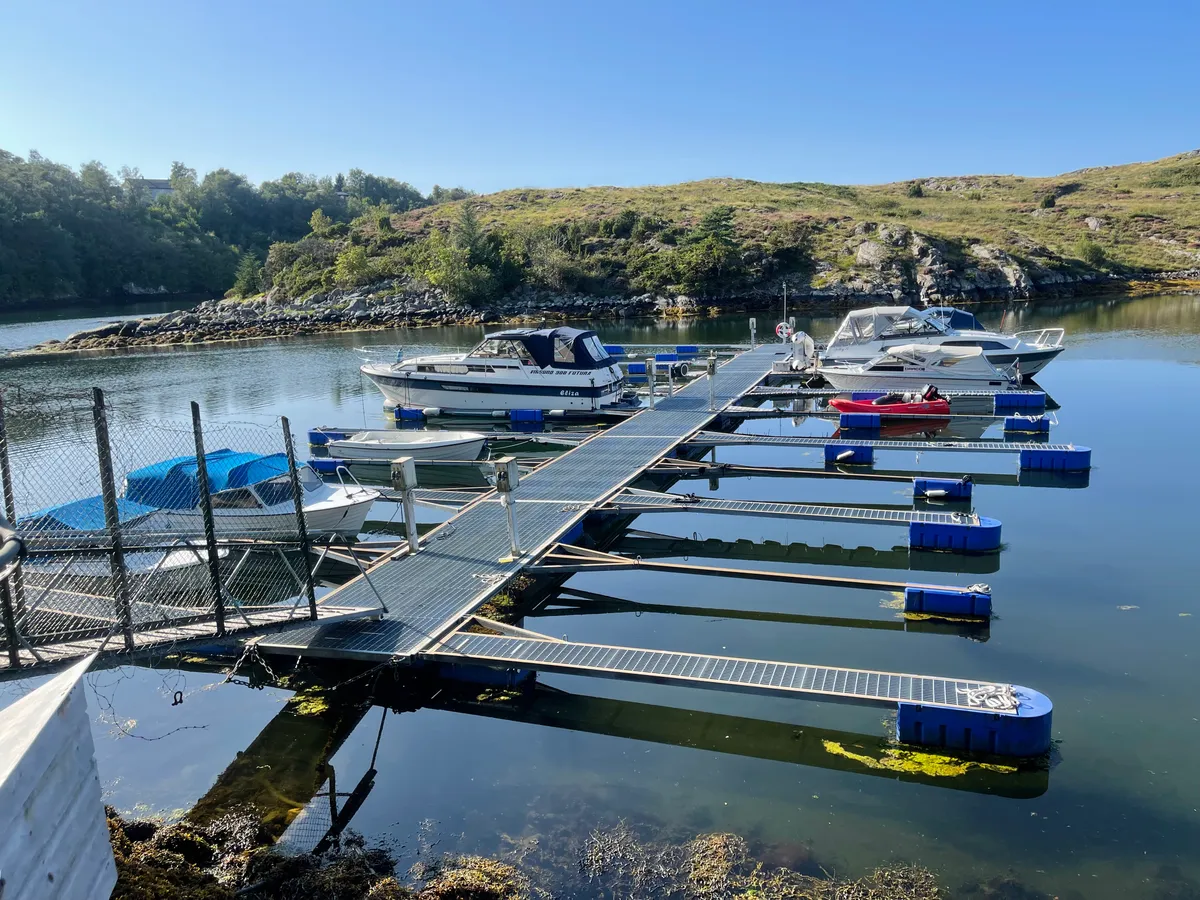 Bilde av havnen til Vollnes Båtlag